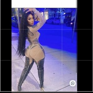 TTSWTRS Tattoo Mesh Bodysuit/ Leggings set